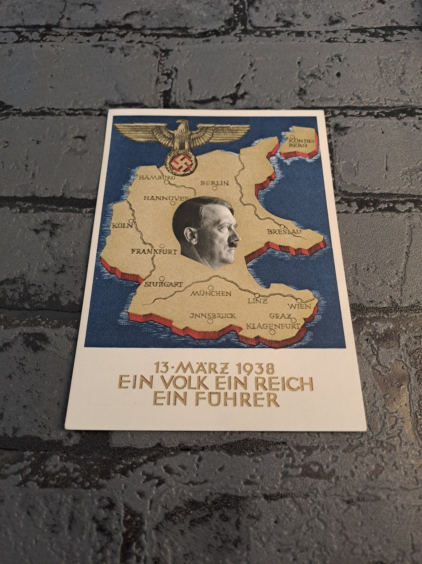 WW2 Postcard Ein Volk Ein Reich Ein Fuhrer