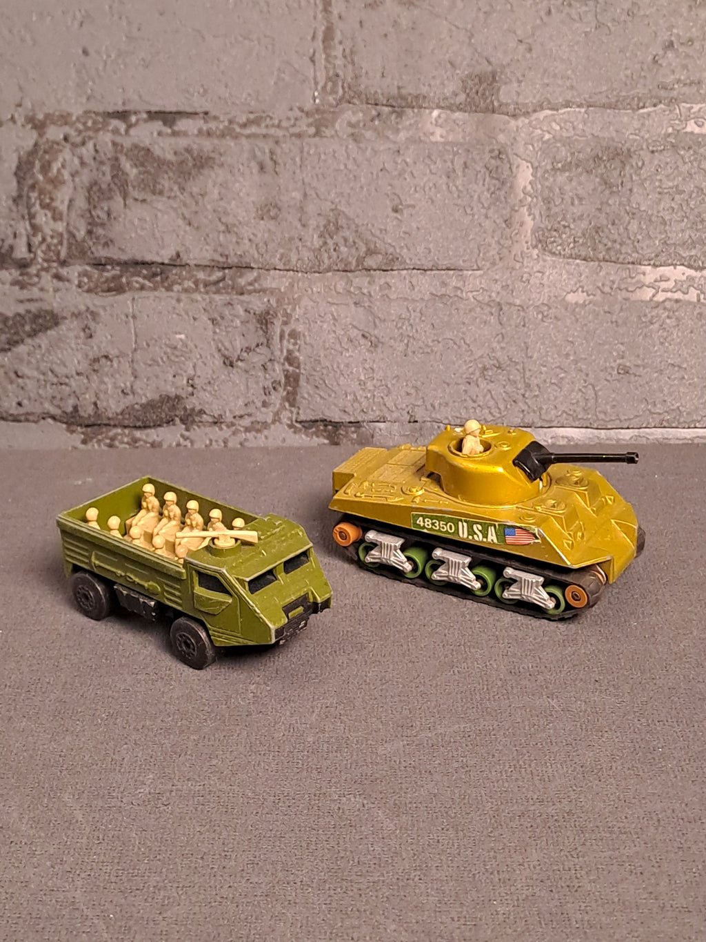 Matchbox Military Tank and Personnel Carrier