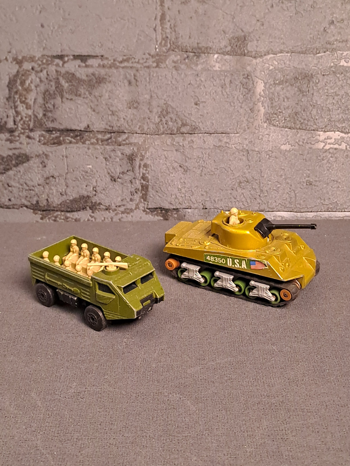 Matchbox Military Tank and Personnel Carrier