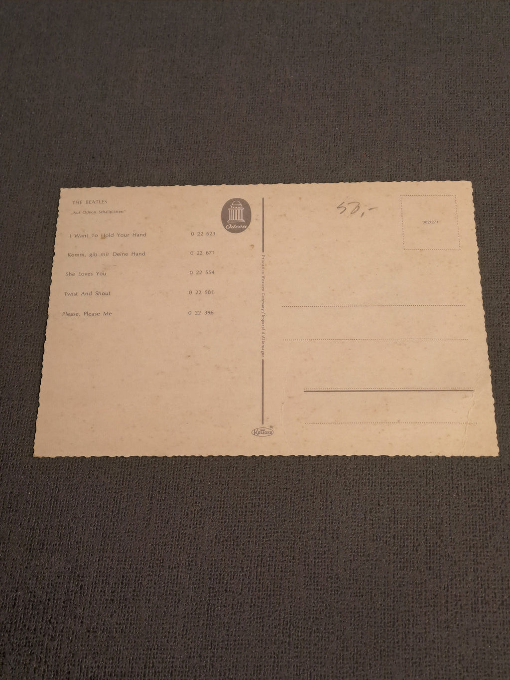 The Beatles Postcard Odeon 1963/64