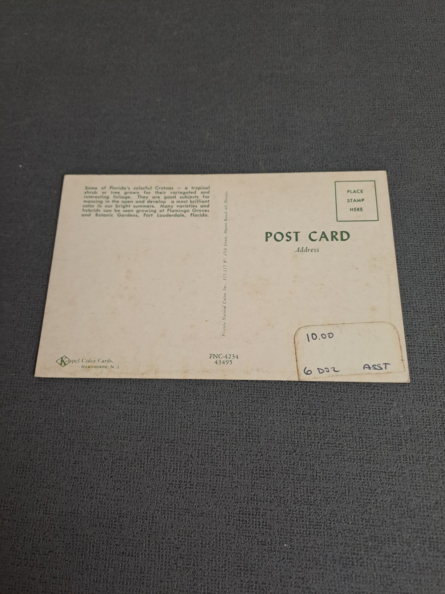 Vintage Postcard / Vintage Postkort