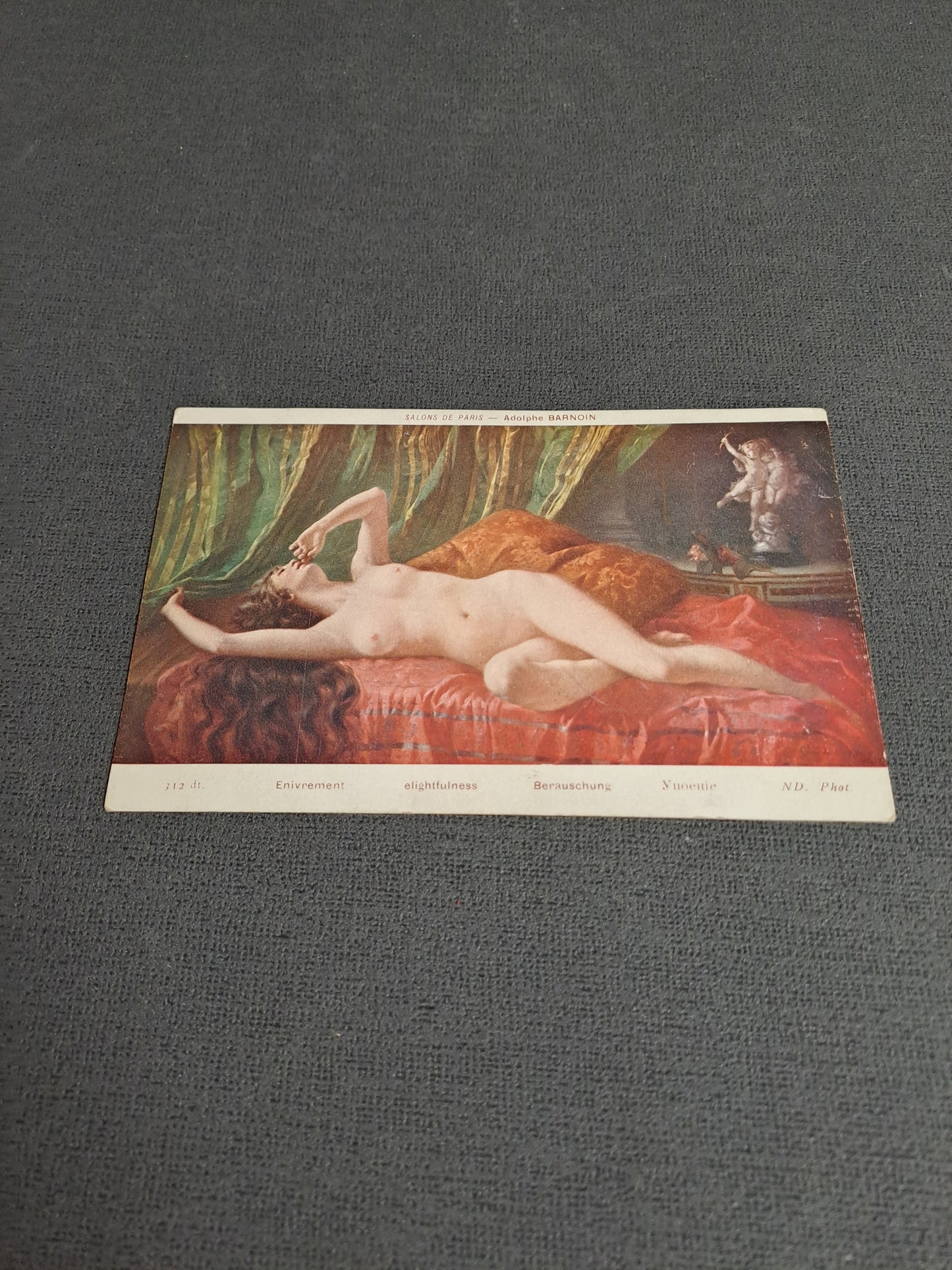 Antique French Postcard / Antik Fransk Postkort