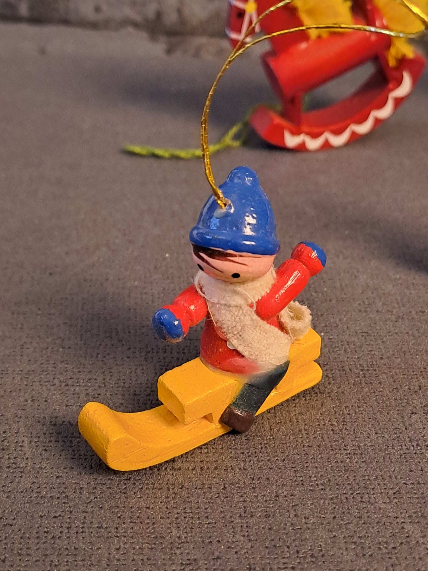 Vintage Julophæng i Træ