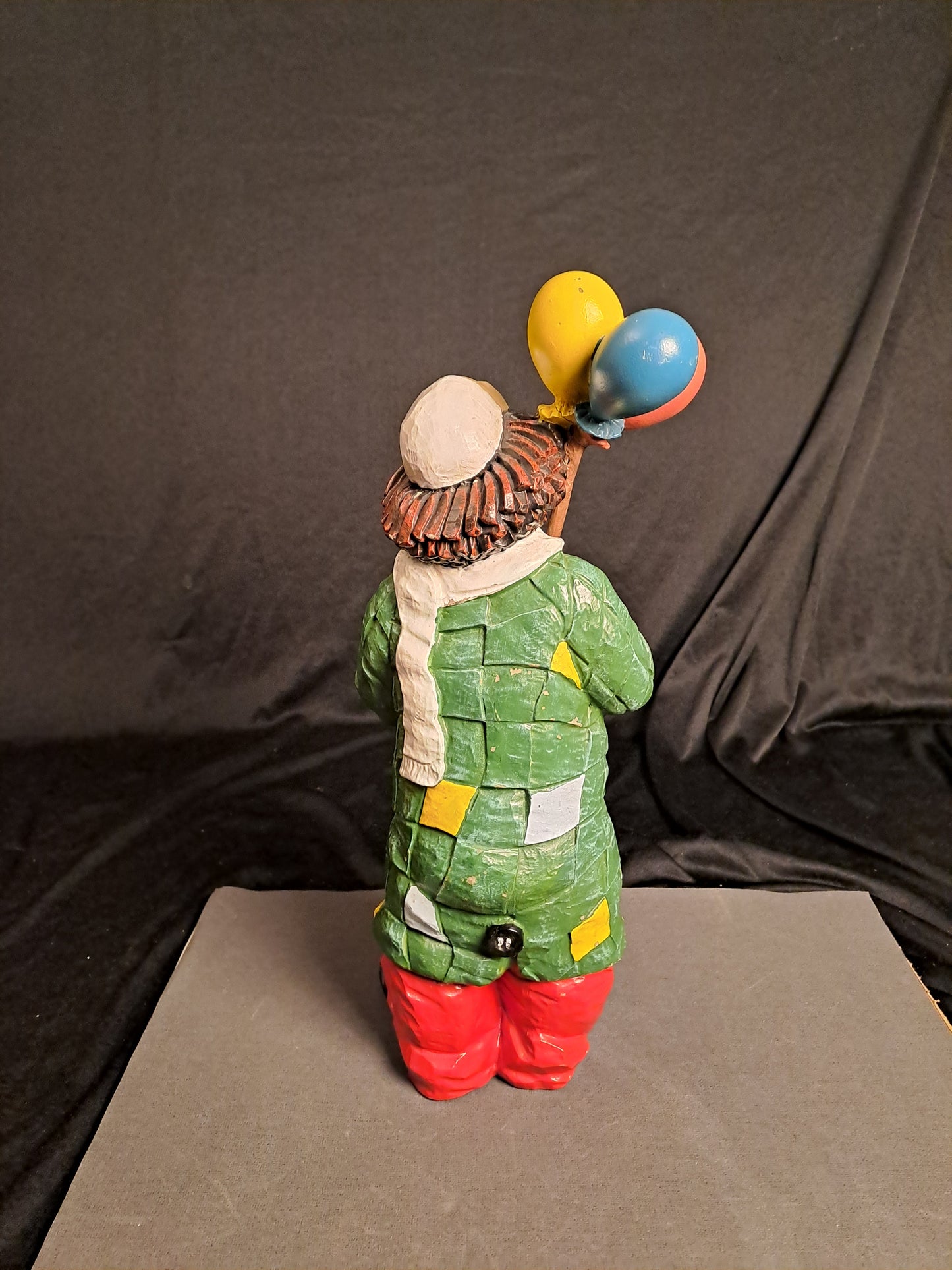 Large Vintage Clown with Balloons / Stor Vintage Klovn med Balloner