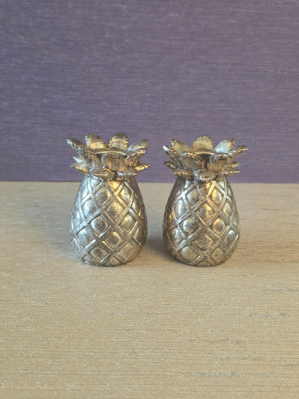 Vintage Pineapple Candlesticks