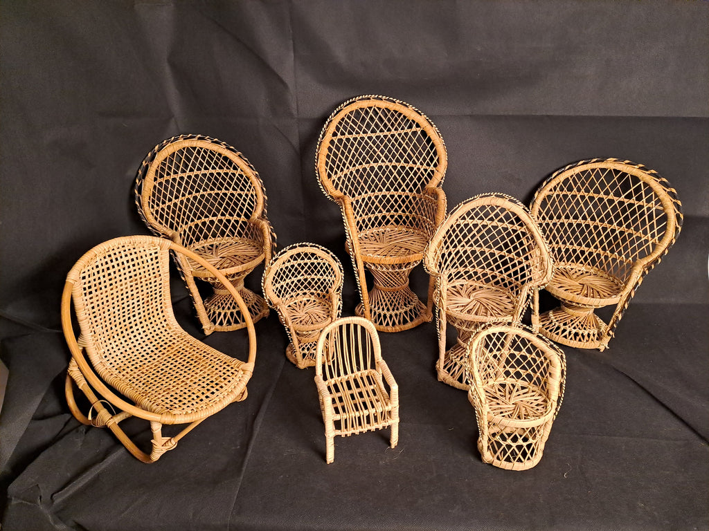 Peacock Chairs in Rattan
