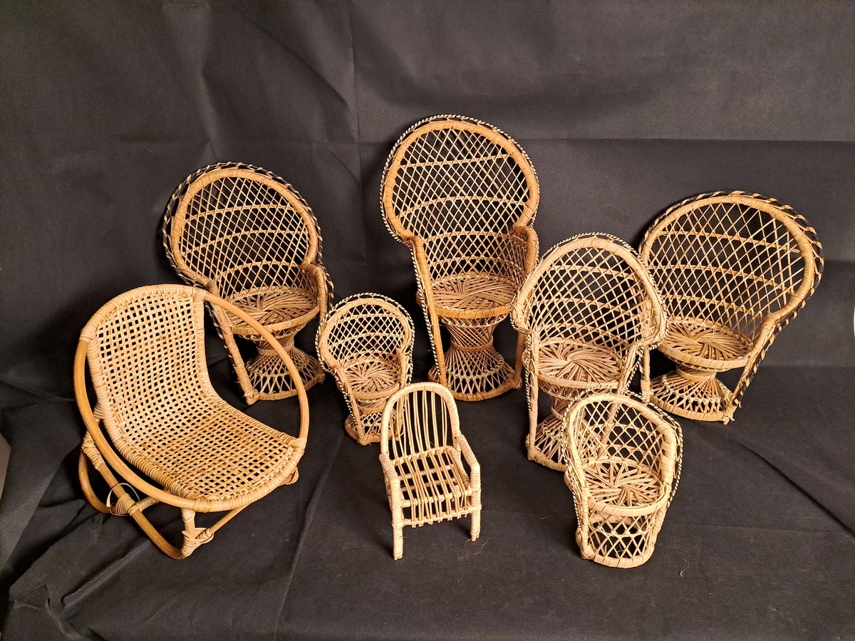 Peacock Chairs in Rattan