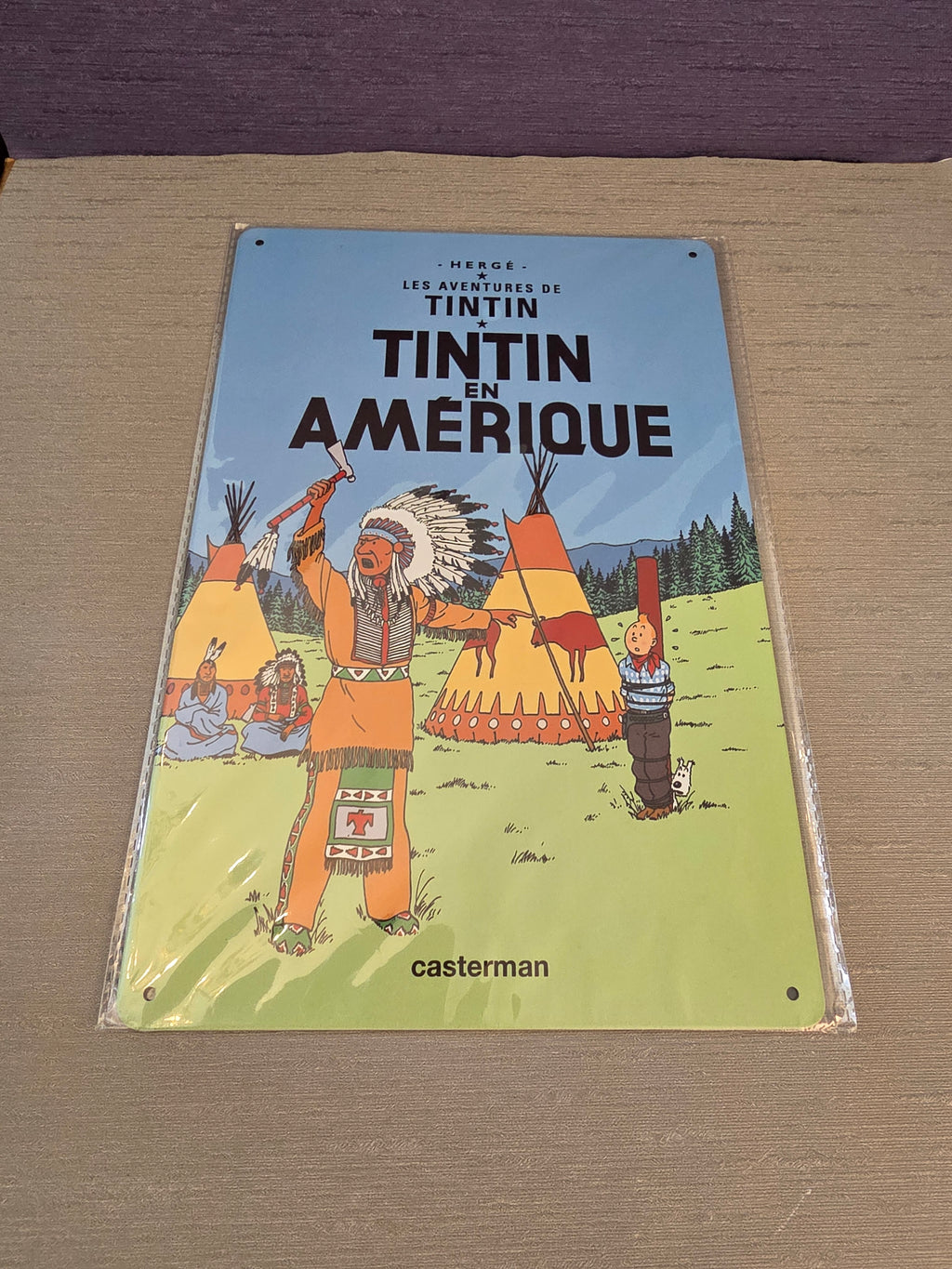 Tintin Metal Sign