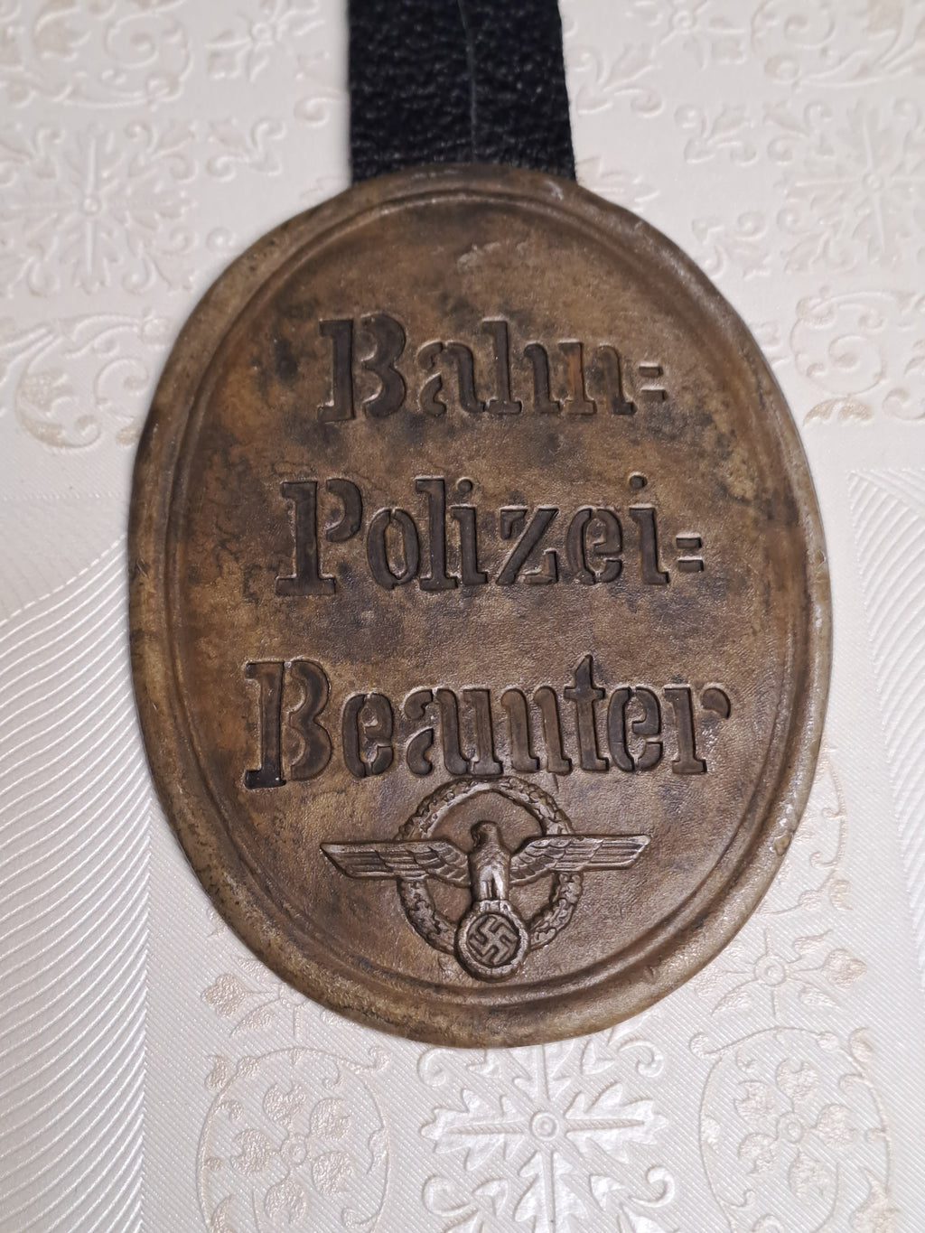 WW2 Railway Police Official Sign