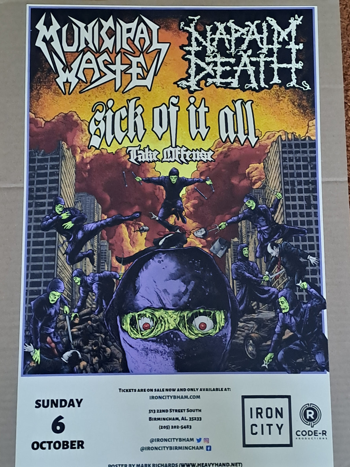 Municipal Waste Concert Poster
