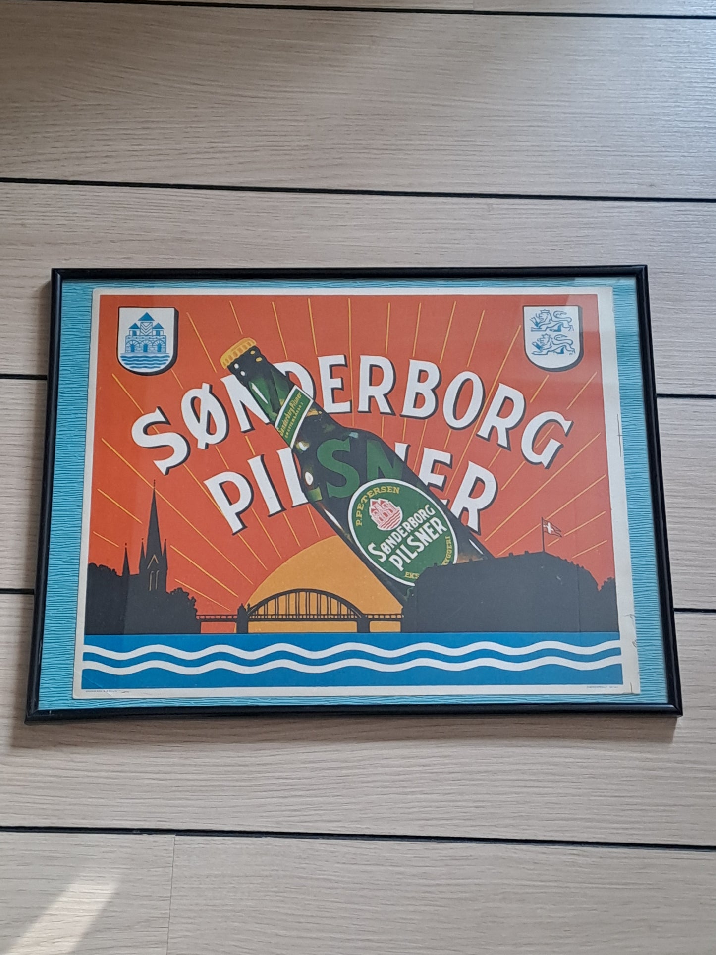 Originalt Mærkatskilt No 147 Andersen & Bruun "Sønderborg Pilsner"