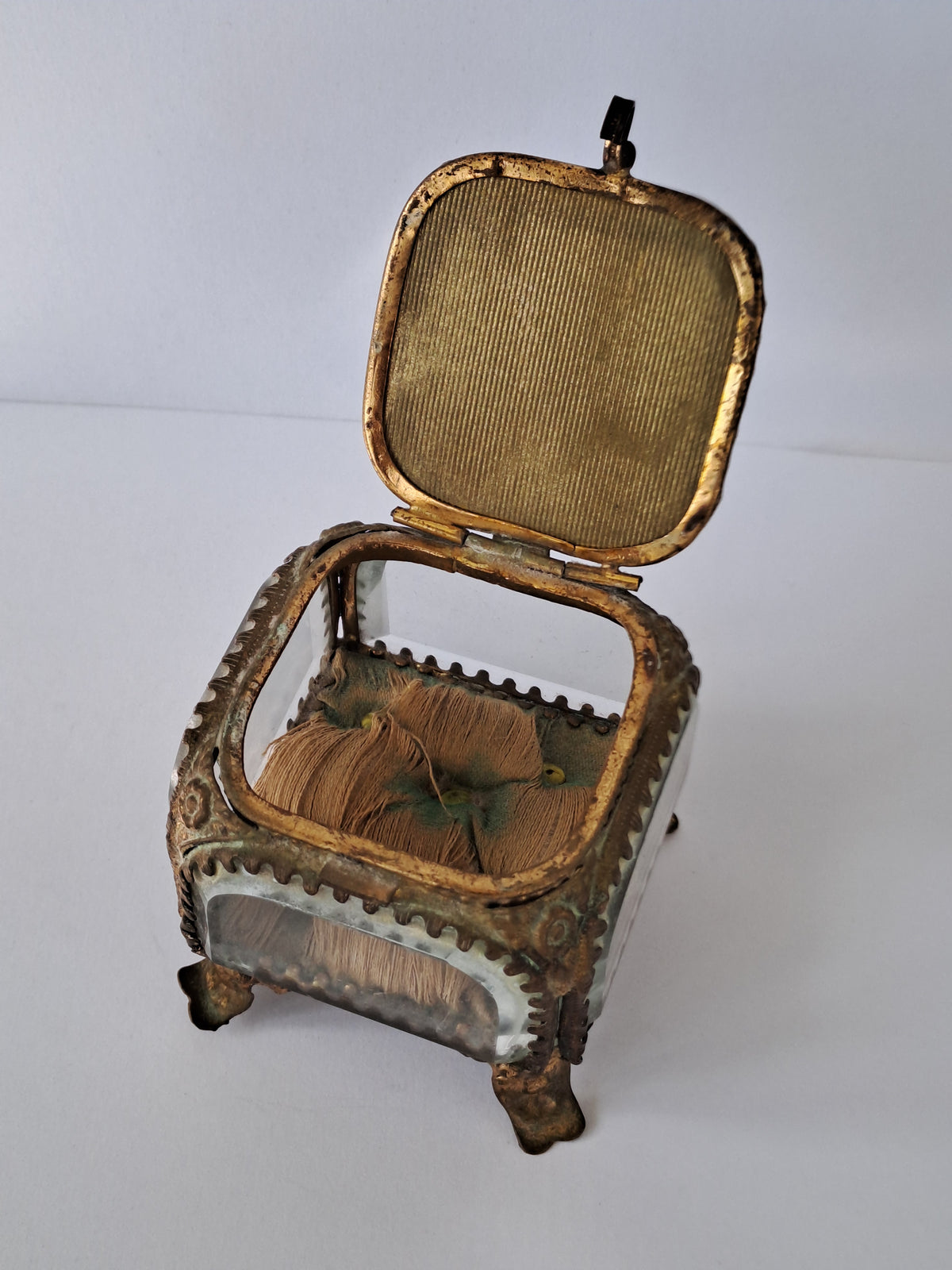 French Antique Ormolu Jewelry Box