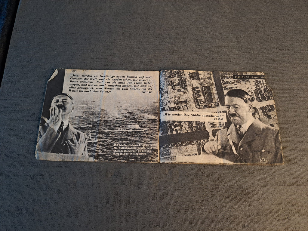 WW2 Anti-Nazi Flyer: Give Me 4 Years of Time