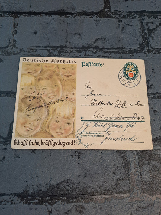 WW2 Postcard Deutsche Nothilfe