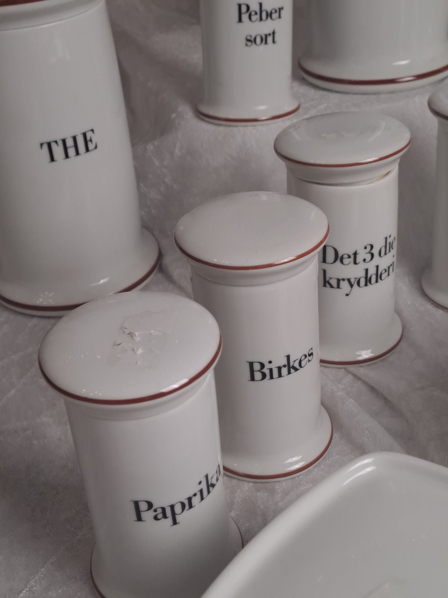 Bing & Groendahl Spice Jars / Bing & Grøndahl Krydderikrukker