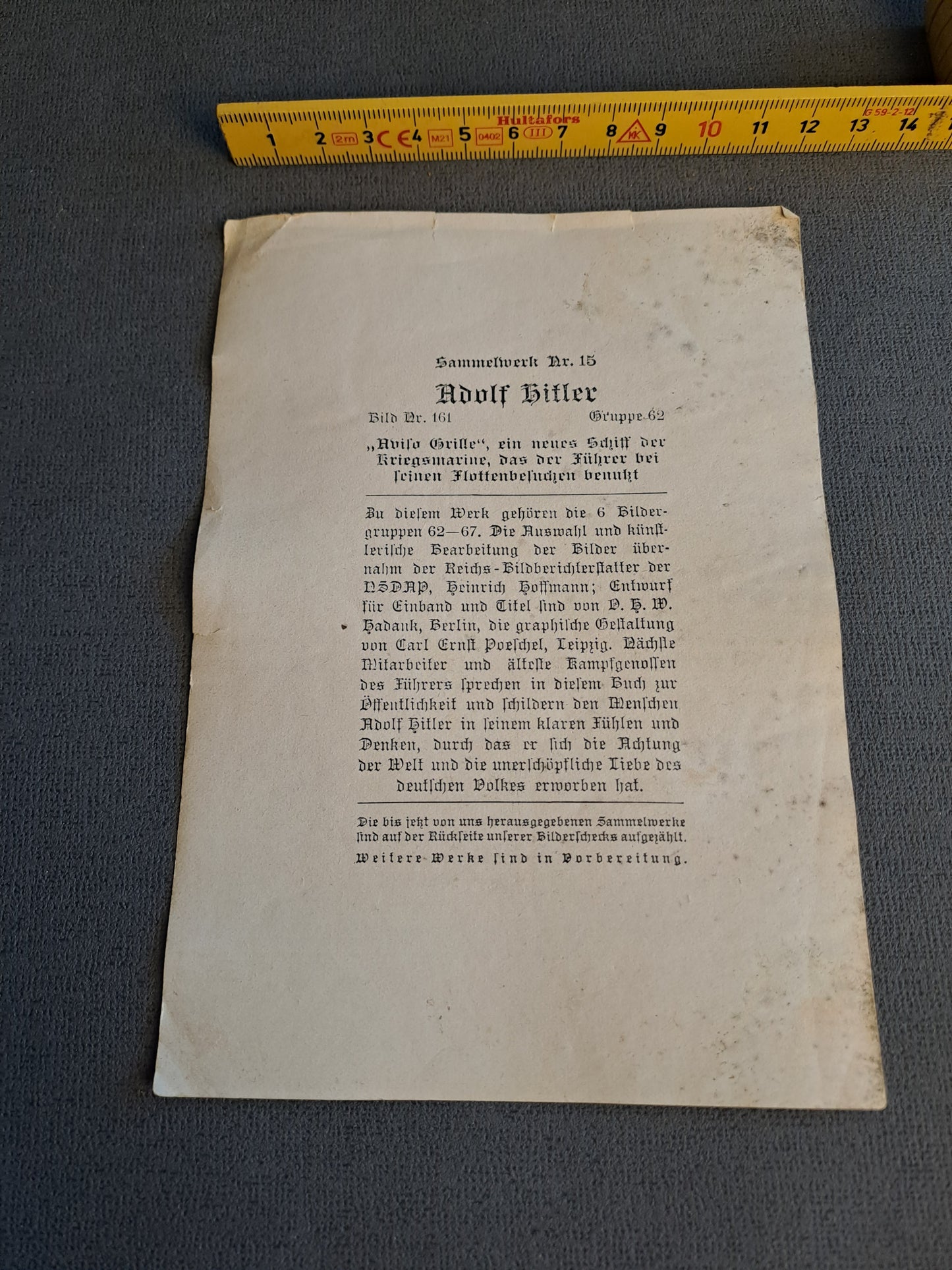 Collecting Photo / Samlebillede - Schiff Der Kriegsmarine