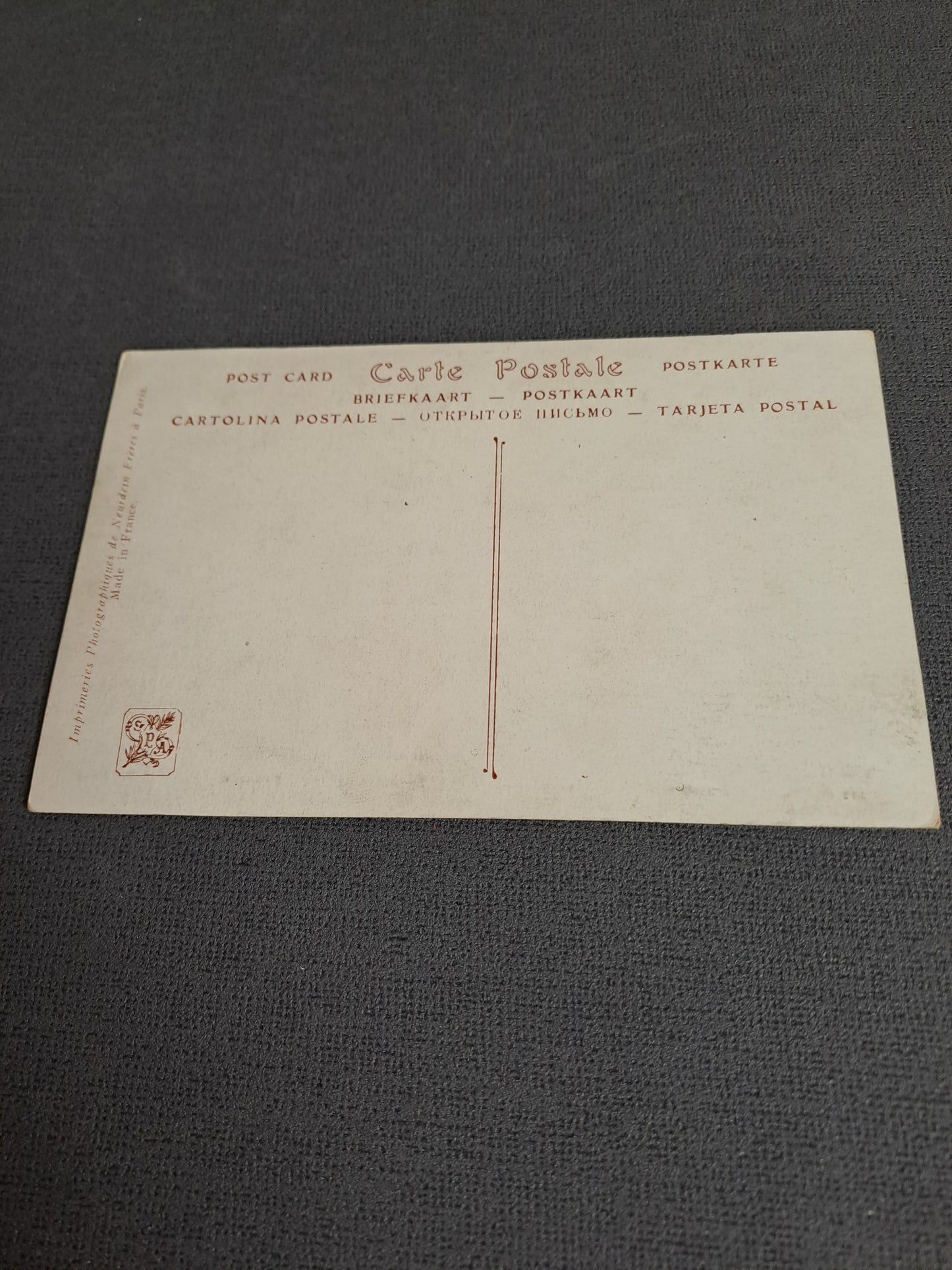 Antique French Postcard / Antik Fransk Postkort