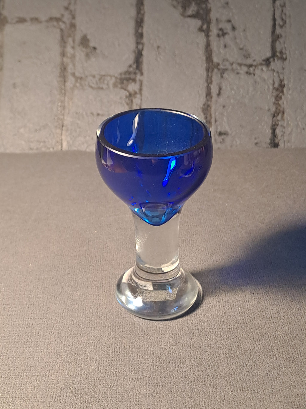 Little Shot Glass Blue / Lille Snapseglas Blå