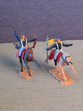 Timpo Toys U.S. Kavaleri 2 Soldater på Hest / Timpo Toys U.S. Cavalry 2 Soldiers on Horse