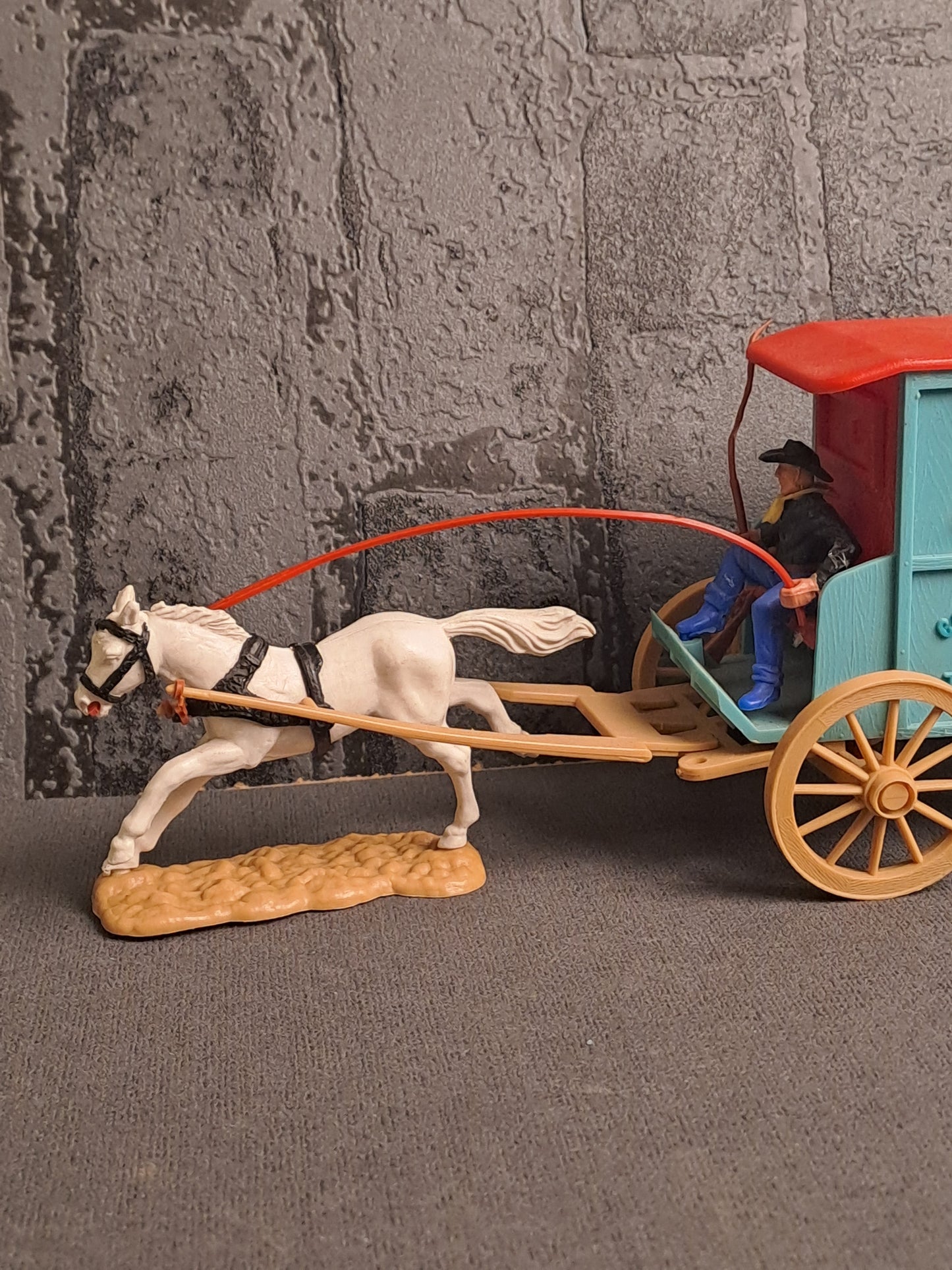 Timpo Toys Clay County Jail Wagon / Timpo Toys Clay County Fængselsvogn