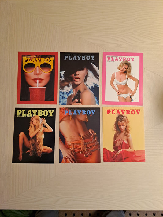 Playboy Magazine Postcards / Playboy Magasin Postkort