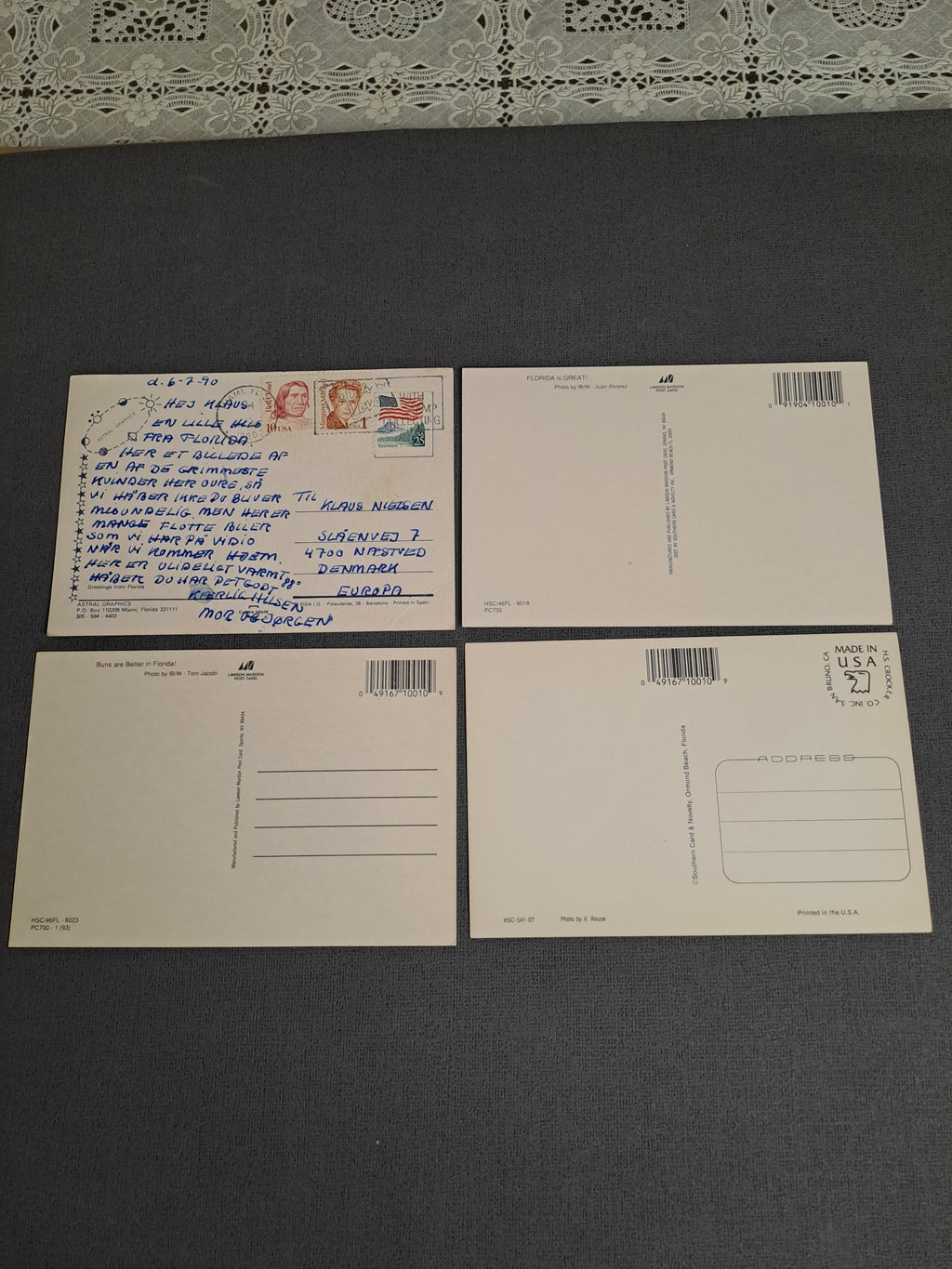 US Vintage Erotic Postcards / Amerikanske Vintage Erotiske Postkort