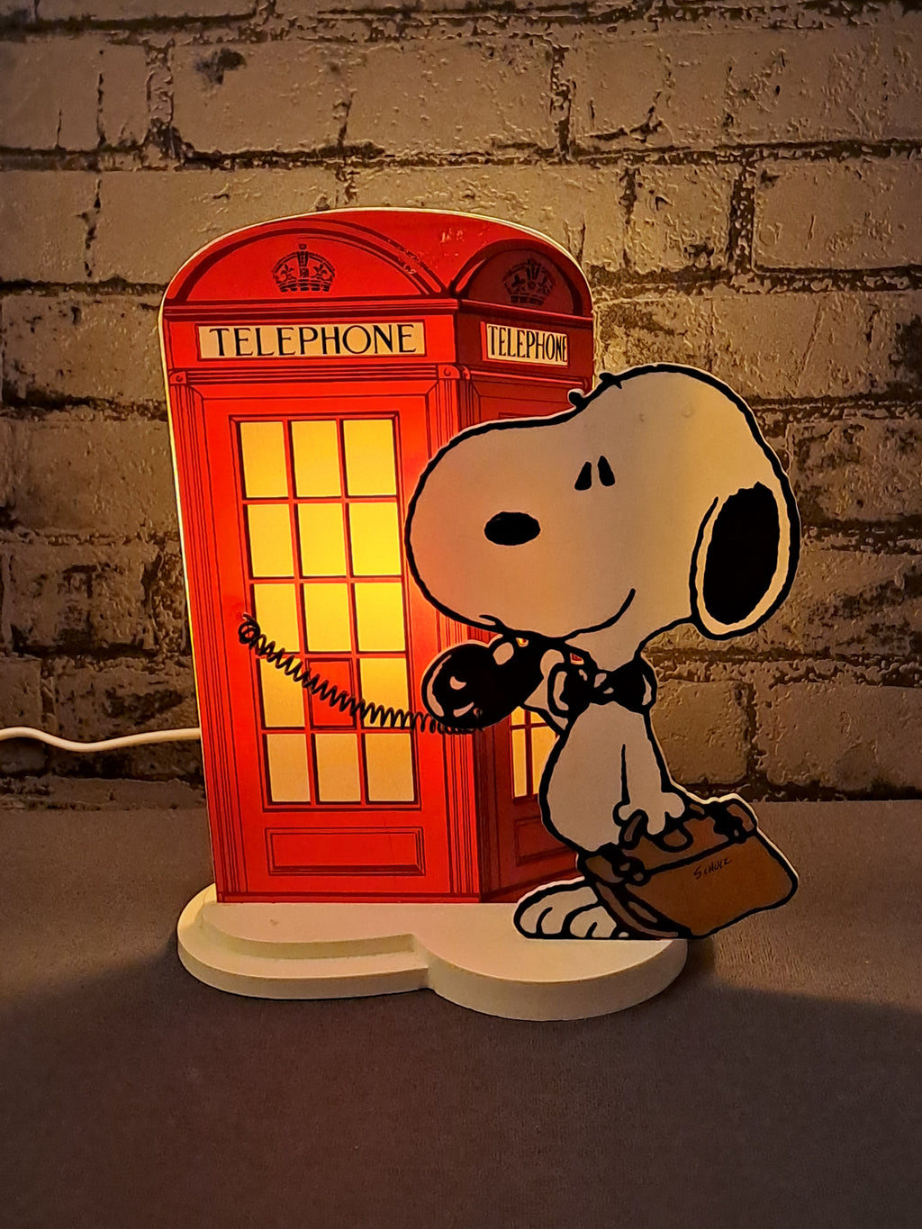 Vintage Snoopy Lamp 1980's