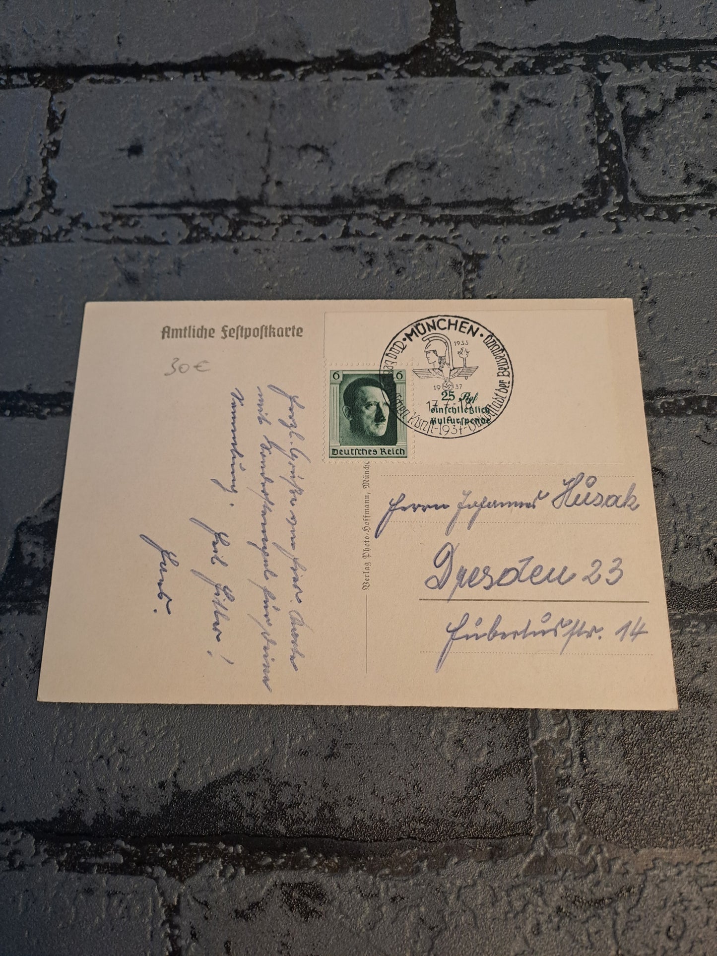 WW2 Postcard Tag Der Deutschen Kunst München