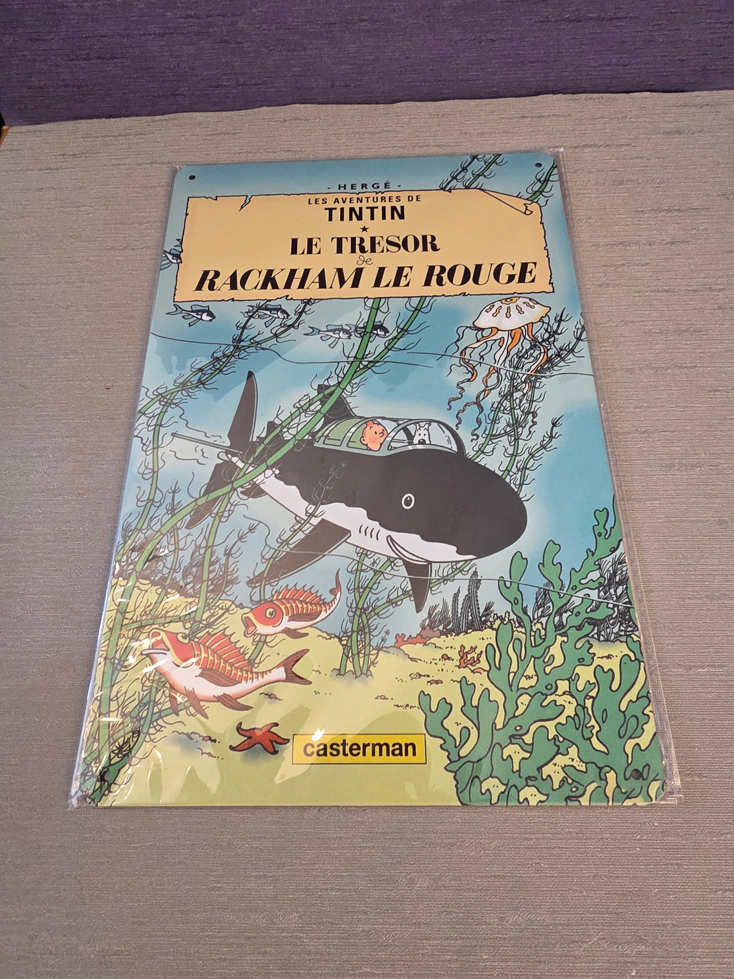 Tintin Metalskilt