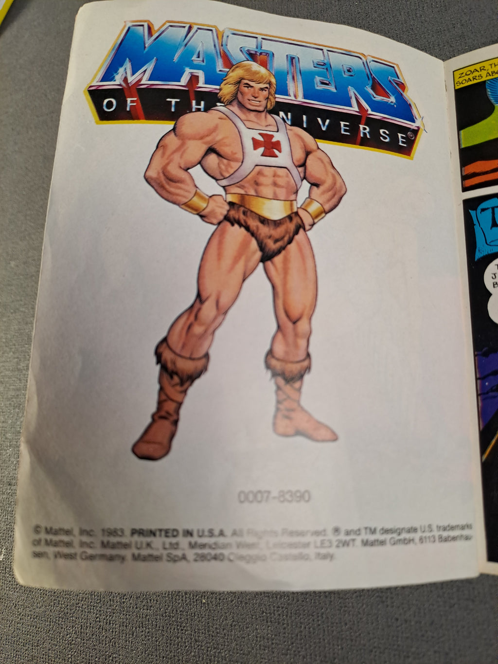 Masters Of The Universe Temple Of Darkness! Comic 1983 / Masters Of The Universe Temple Of Darkness Tegneserie 1983