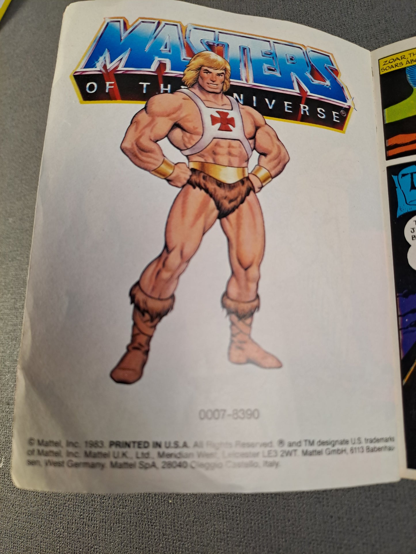 Masters Of The Universe Temple Of Darkness! Comic 1983 / Masters Of The Universe Temple Of Darkness Tegneserie 1983