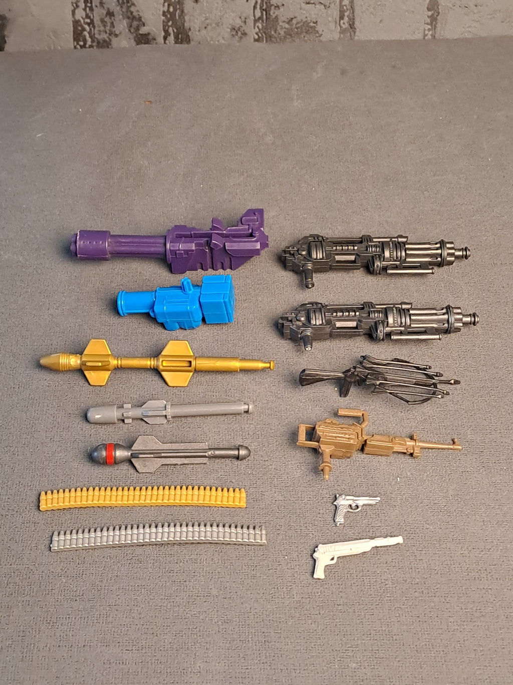 G.I. Joe weapons, rockets etc.