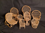 Peacock Chairs in Rattan