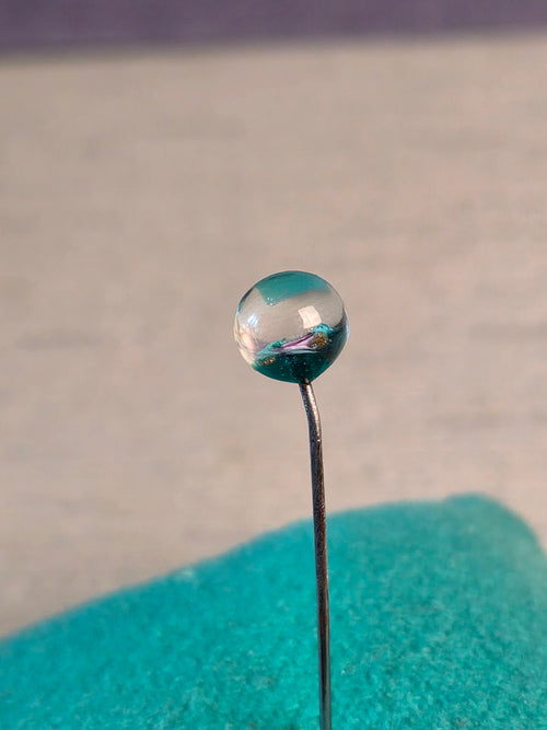 Straight Pin Hand-Blown Bead