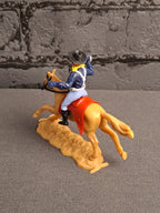 Timpo Toys U.S Cavalry Soldier on Horse / Timpo Toys U.S Kavaleri Soldat på Hest