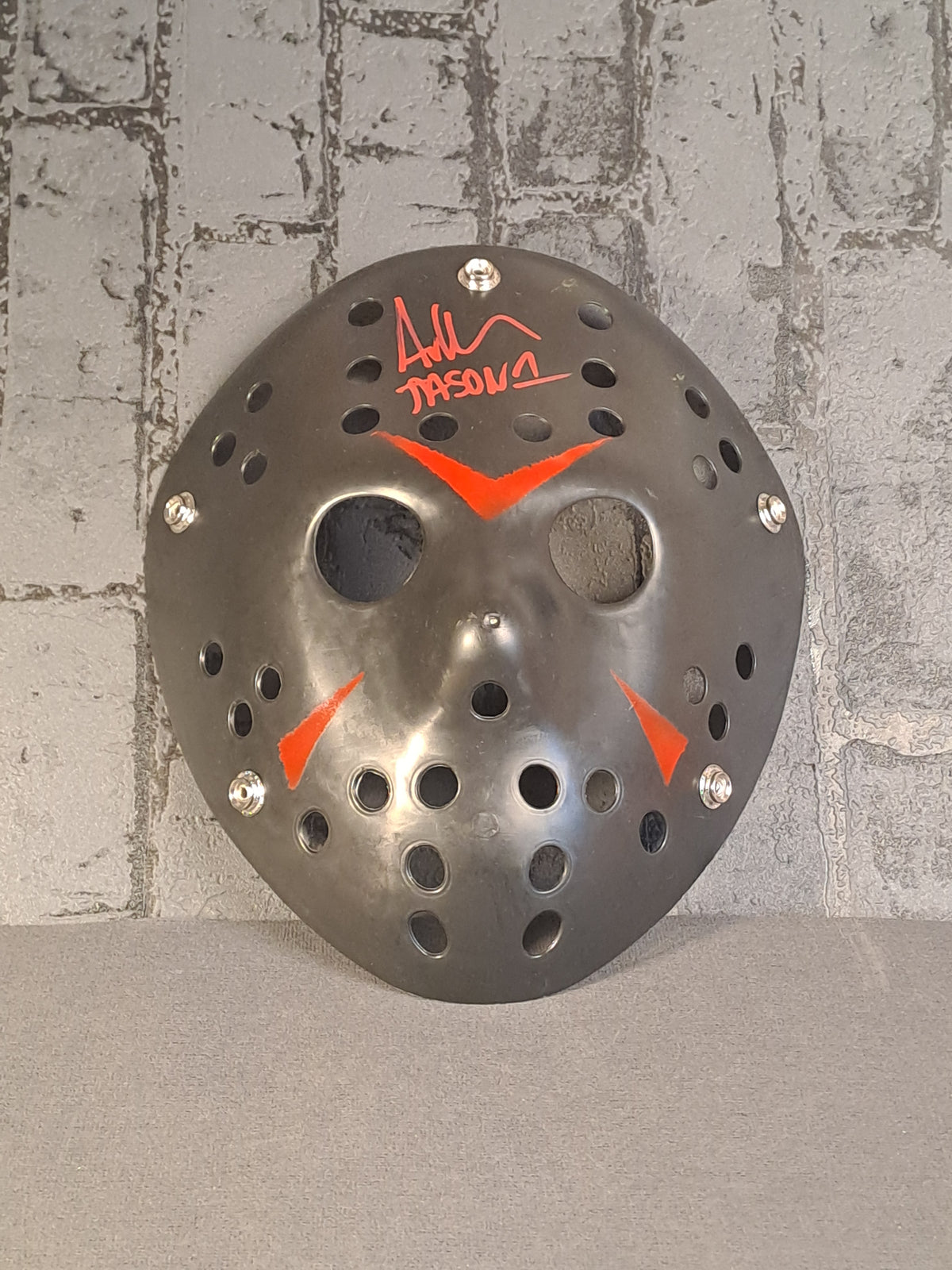 Friday the 13th Ice Hockey Mask with Autograph