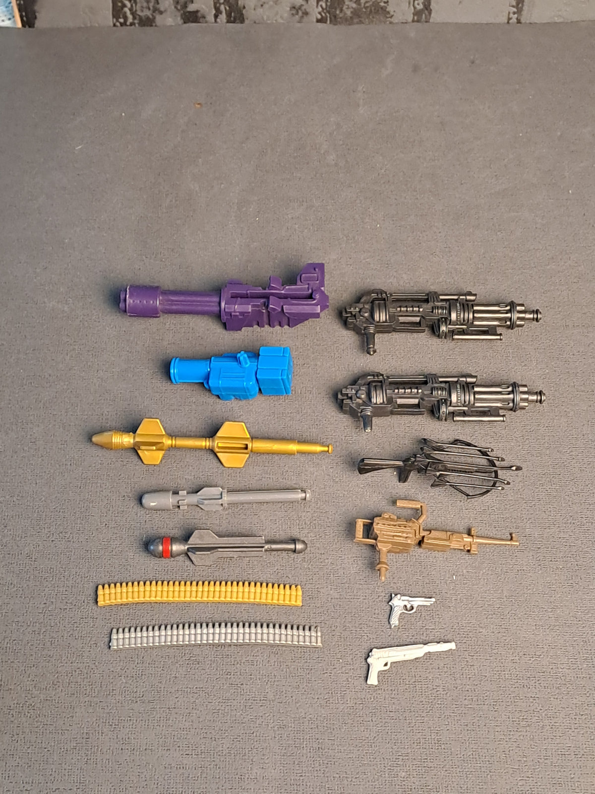 G.I. Joe weapons, rockets etc.