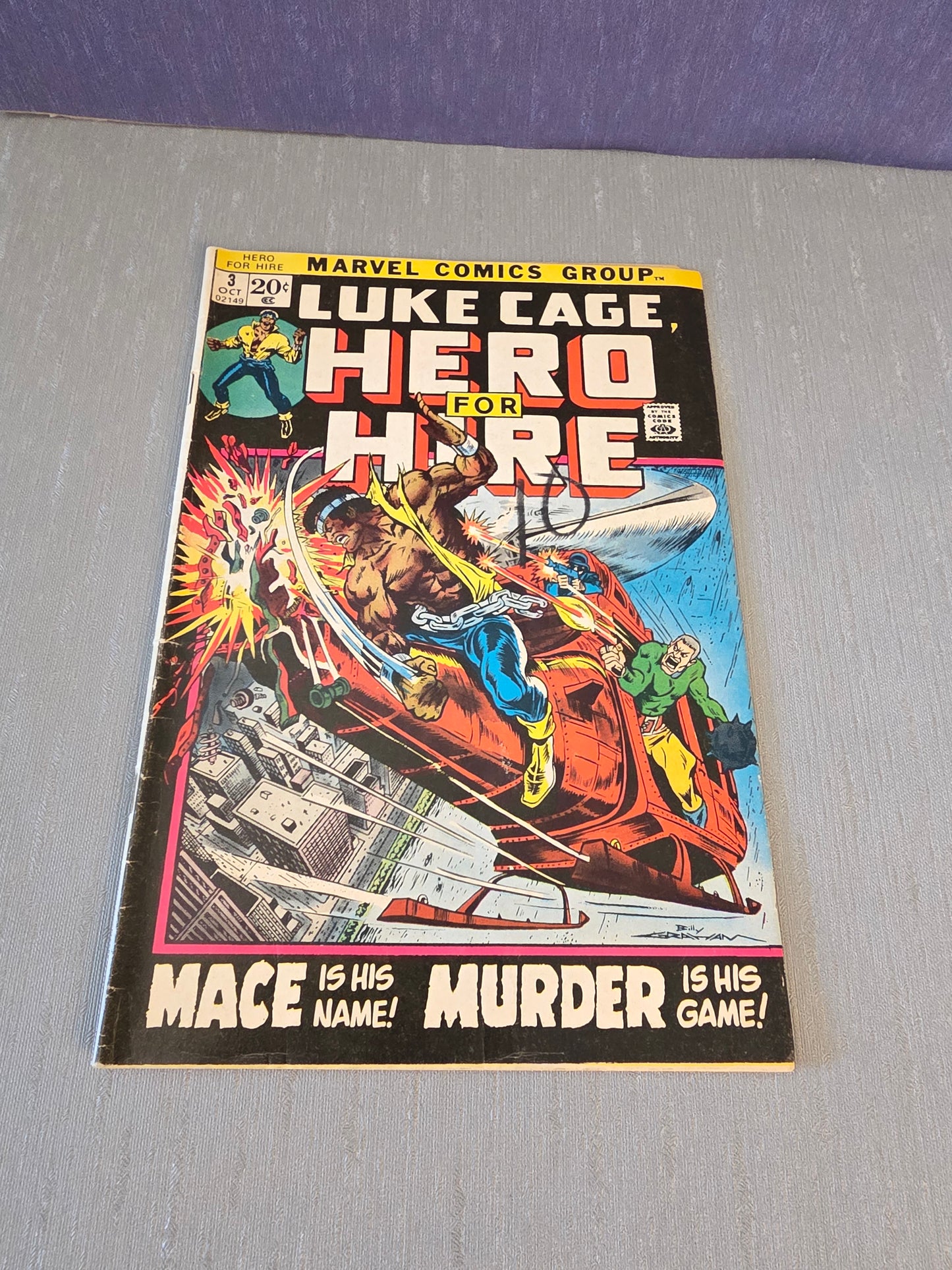 Marvel Luke Cage Hero for Hire #3 Oct 1972