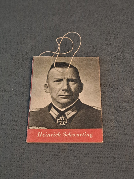 WHW Knight Cross Heinrich Schwarting / WHW Ridderkors Heinrich Schwarting