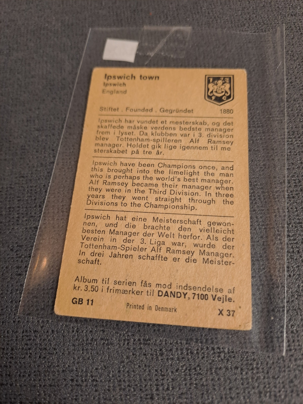 Dandy Gum 1970-No37