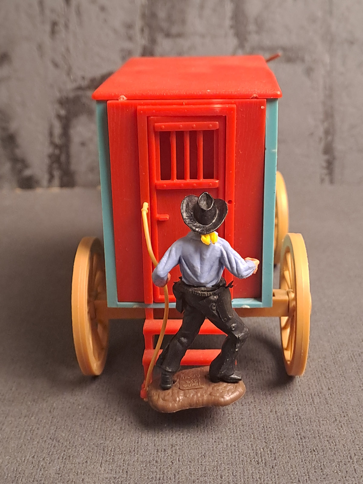 Timpo Toys Clay County Jail Wagon / Timpo Toys Clay County Fængselsvogn