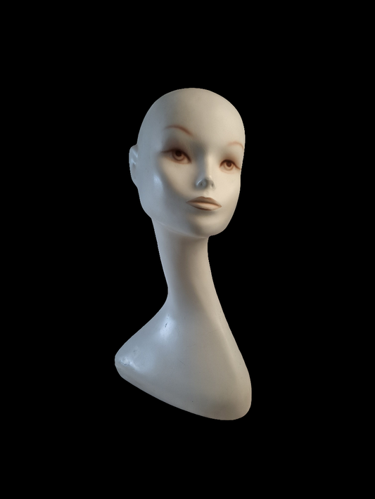 Vintage Mannequin Head 1960's / Vintage Mannequin Hoved 1960'erne