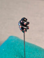 Twisted Glass Hatpin