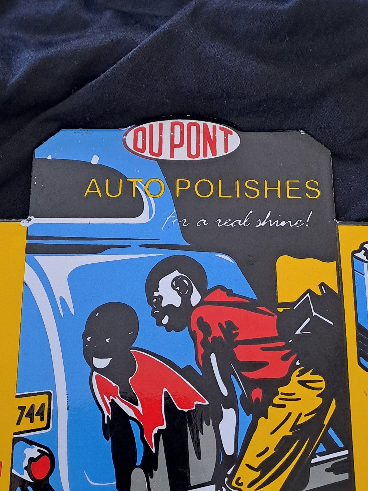 Dupont Auto Polishes Enamel Sign / Dupont Auto Polishes Emaljeskilt