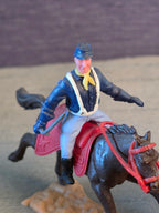 Timpo Toys U.S. Kavaleri 2 Soldater på Hest / Timpo Toys U.S. Cavalry 2 Soldiers on Horse