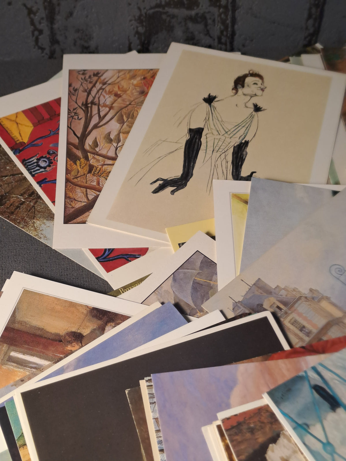 65x Art Postcards / 65x Kunst Postkort