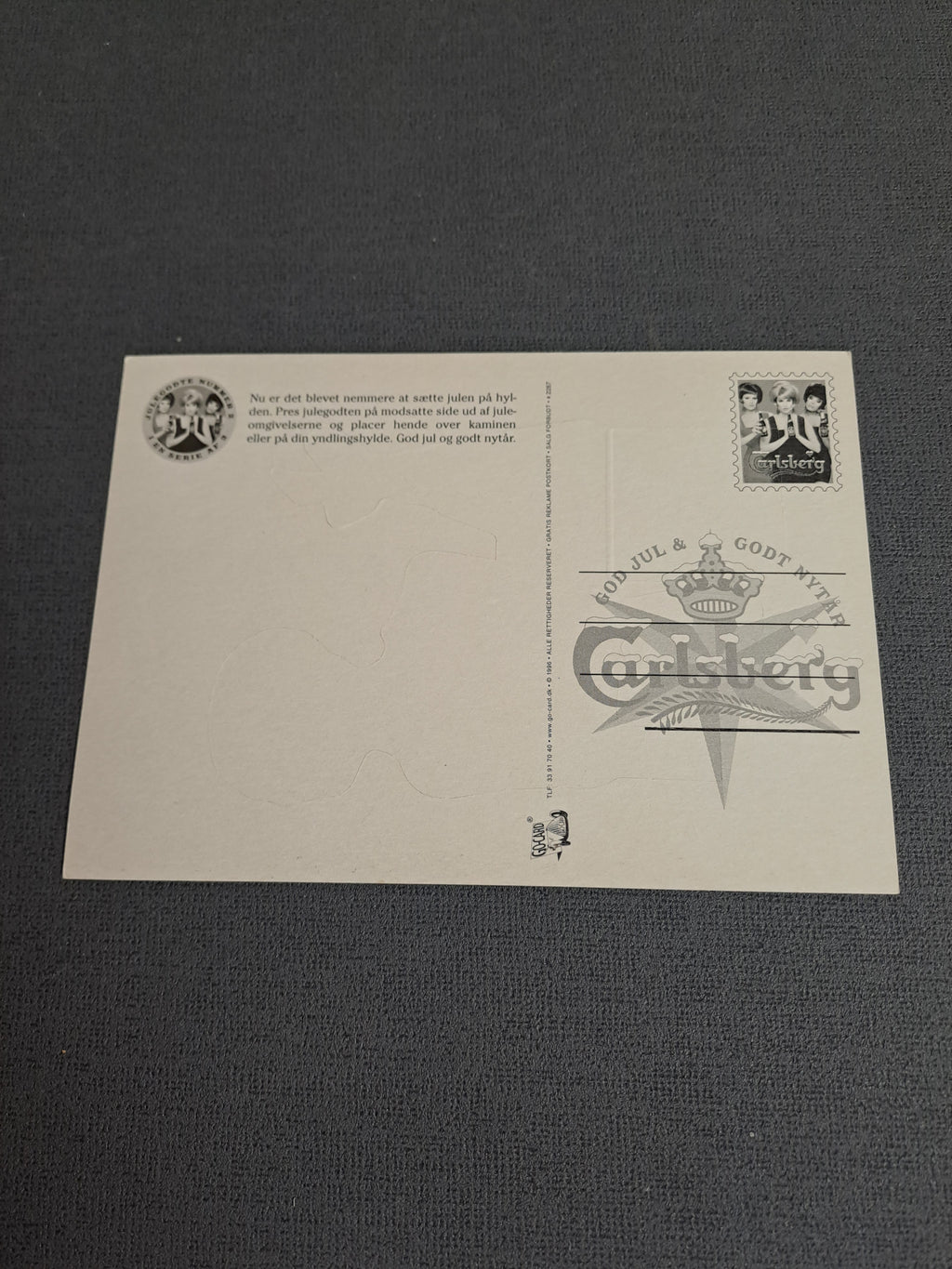 Carlsberg Vintage Postcard Pop Out / Carlsberg Vintage Postkort Kravlenisse
