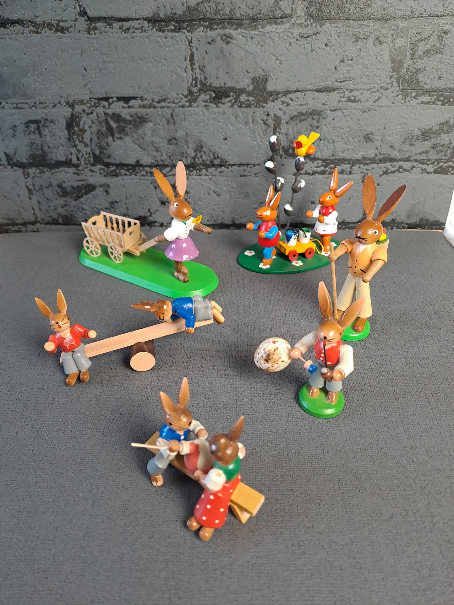 Erzgebirge Eastern Wooden Figures / Erzgebirge Påske Træfigurer