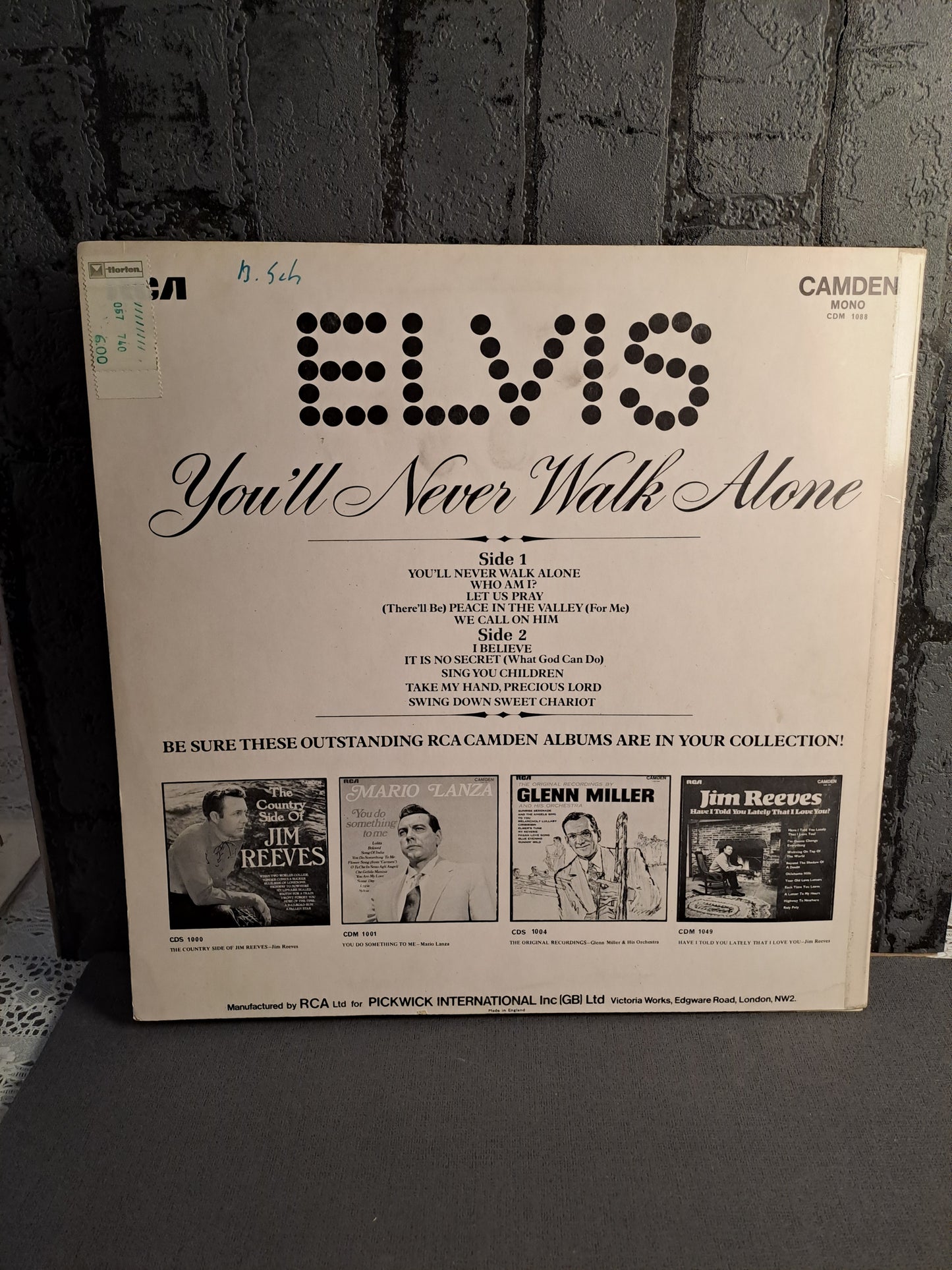 Elvis Presley You'll Never Walk Alone 1971