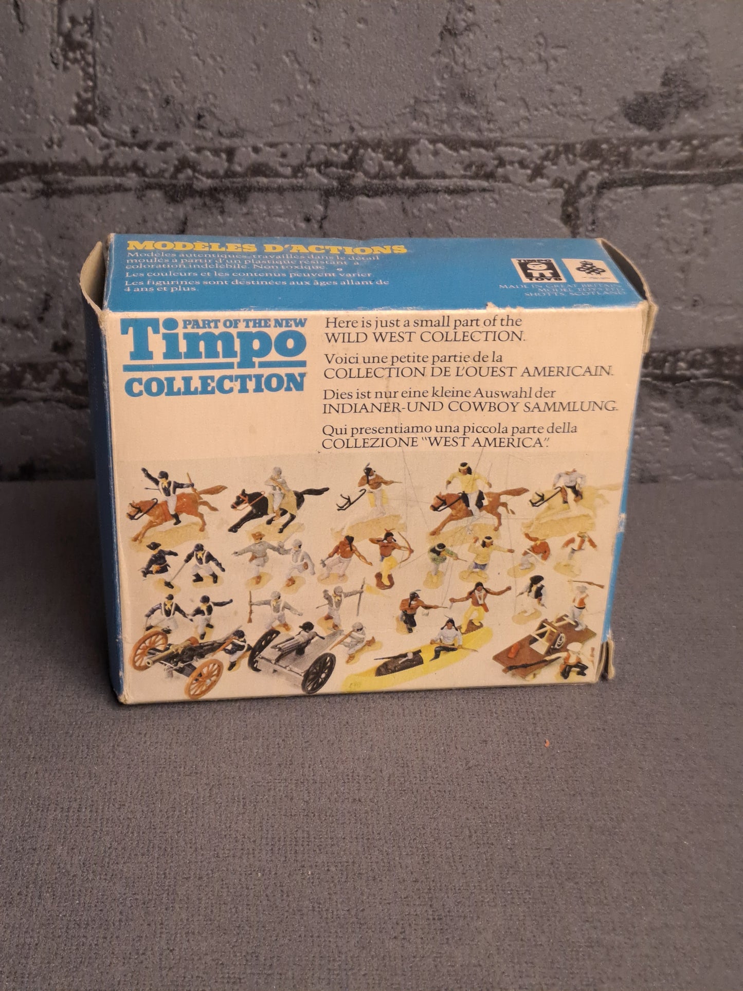 Timpo Toys Confederation Soldiers in Box / Timpo Toys Sydstats Soldater i Box